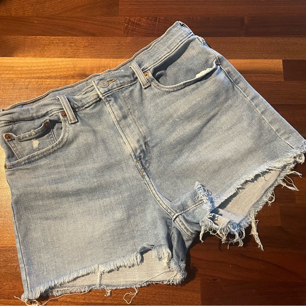Levi's Blue Jean Shorts Distressed Cut-Off Style